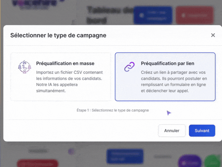 Étape 1: Créer une campagne